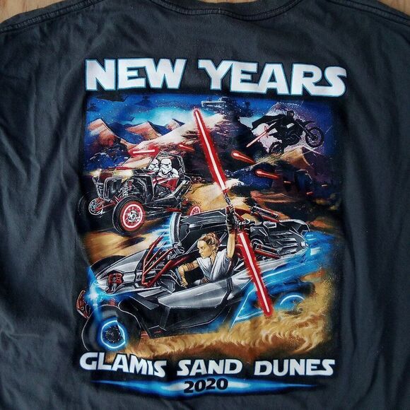 Glamis Sand Dunes New Year's 2020 Star Wars Parody T-Shirt - Picture 1 of 5